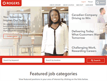 Tablet Screenshot of jobs.rogers.com